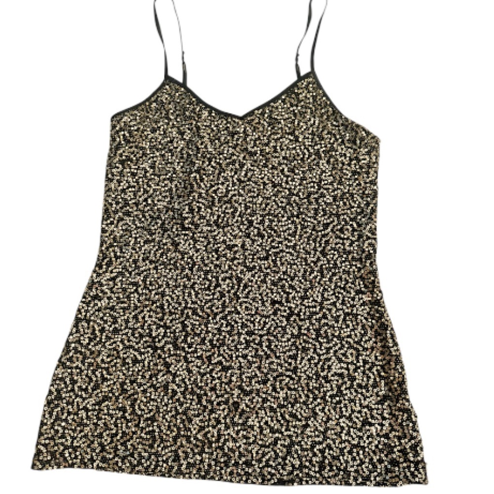 Chic Black and Gold Trendy Top